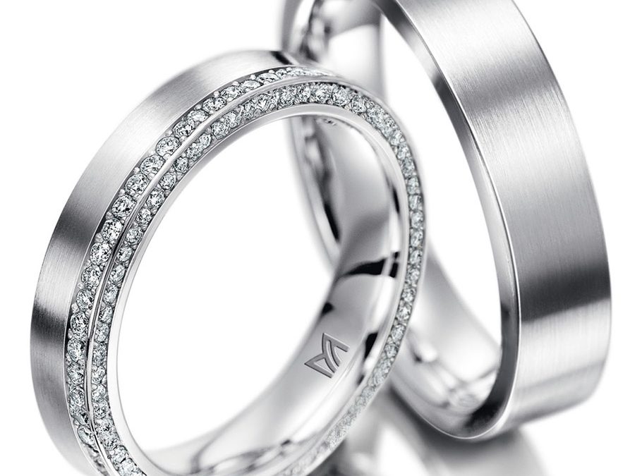 Meister Trauringe 112_8911Weissgold mit Brillanten