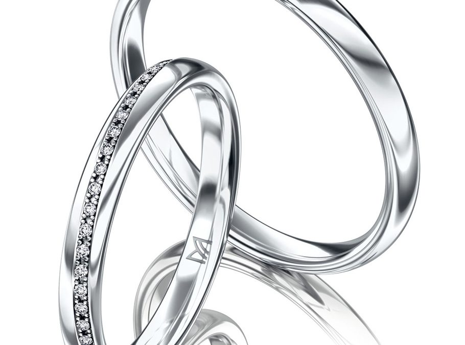 Meister Trauringe 112_9045Weissgold mit Brillanten