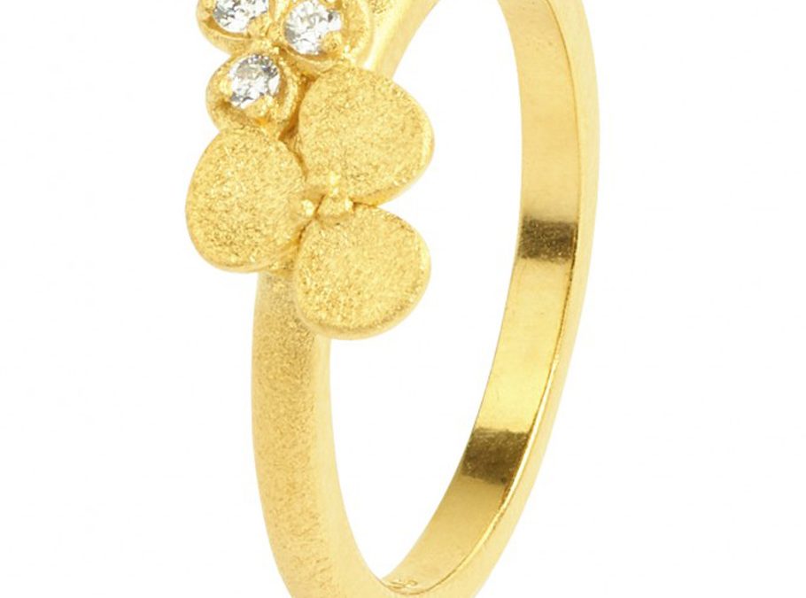 Bernd Wolf Ring 52293156Silber 24ct goldplattiert, Zirkonia
