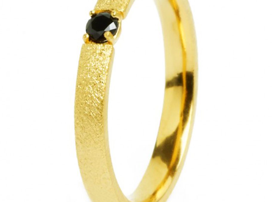 Bernd Wolf Ring 52401496Silber 24ct goldplattiert, Spinell