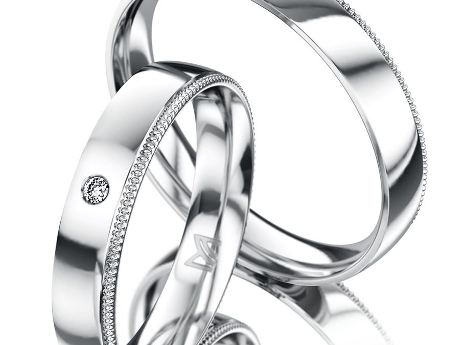 Meister Trauringe 112_9021Weissgold mit Brillant