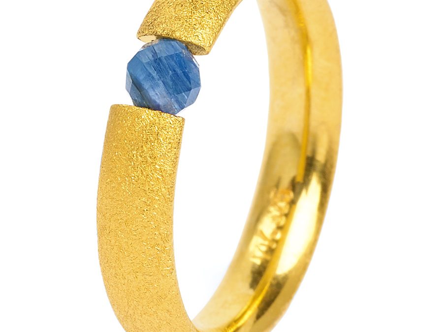 Bernd Wolf Ring 51104796Silber 24ct goldplattiert, Kyanit