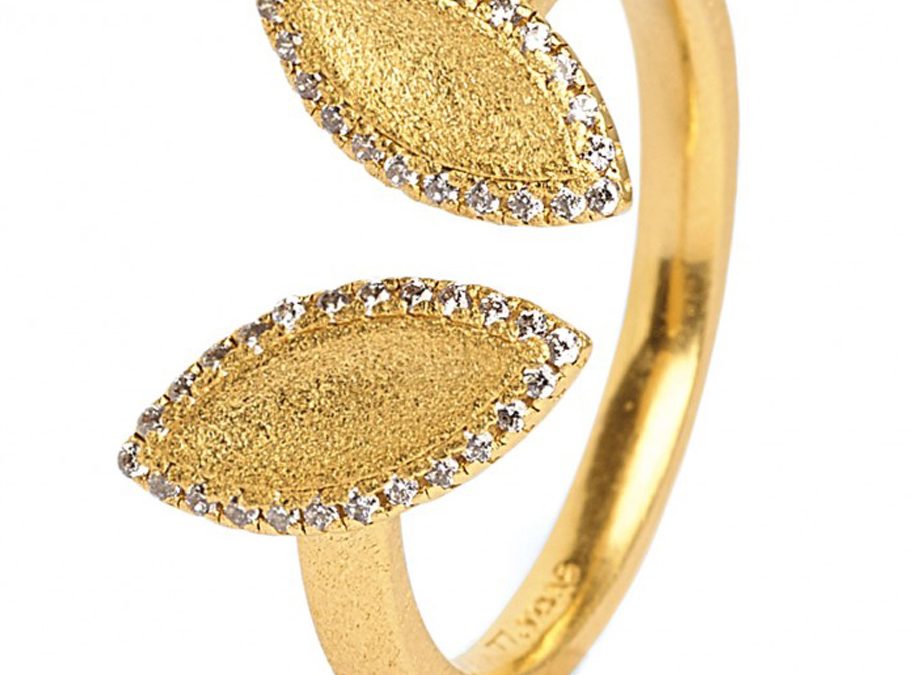 Bernd Wolf Ring 52701156Silber 24ct goldplattiert, Zirkonia