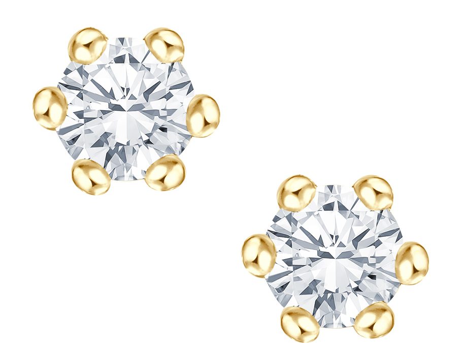 bellaluce Ohrschmuck B204399Gelbgold mit 2 Brillanten