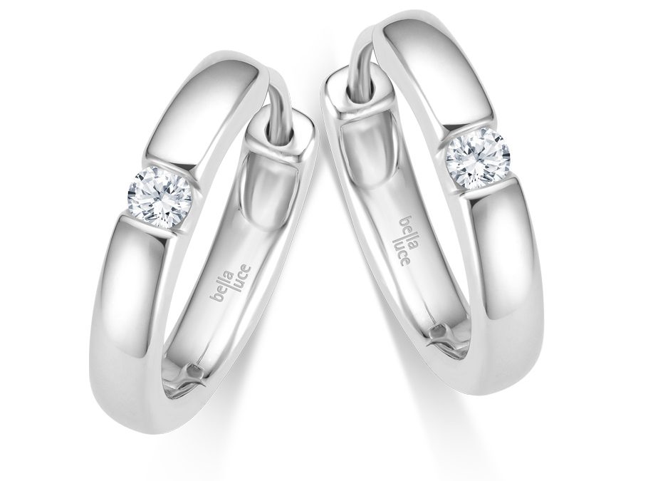 bellaluce Ohrschmuck EH005576Weissgold mit 2 Brillanten