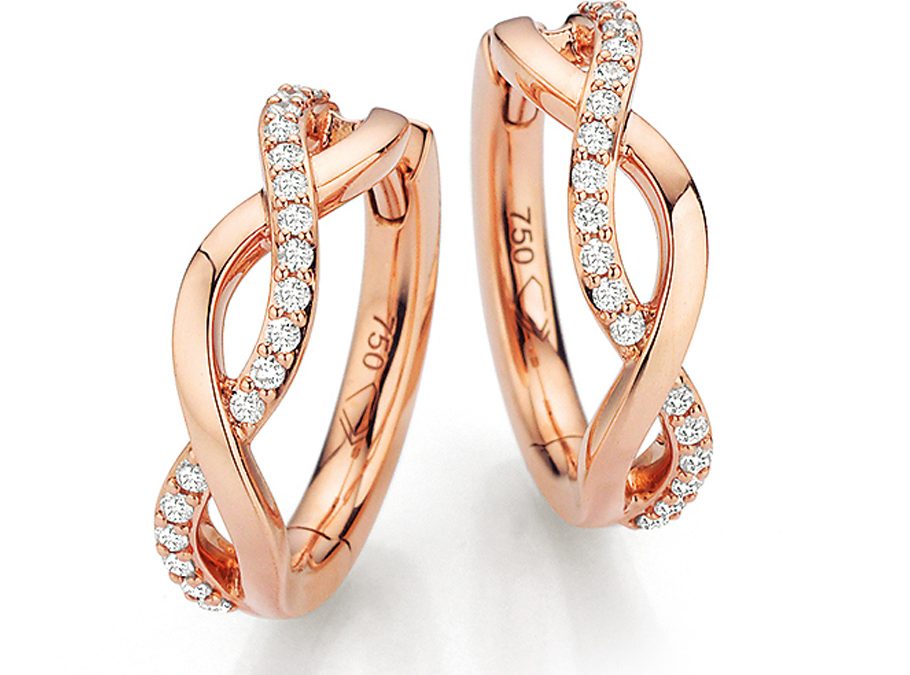 noor Ohrschmuck 15683-005Rotgold mit Brillanten