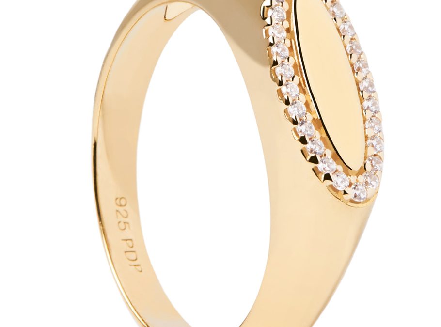 PDPaola Ring AN01-629_V2Silber 18 ct goldplattiert, Zirkonia