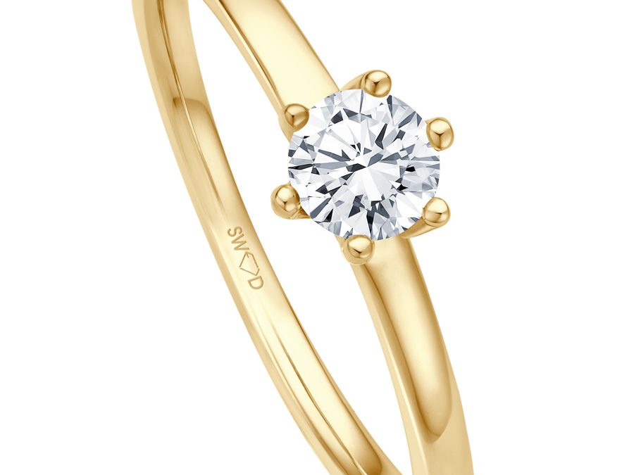 bellaluce Ring EH005732Gelbgold mit Brillant