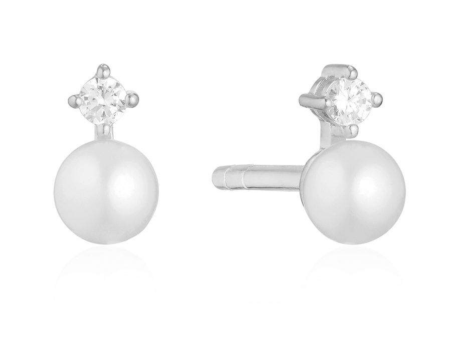 Sif Jakobs Ohrschmuck SJ-E12220-PCZ925 Sterling Silber, Süßwasserperlen, Zirkonia