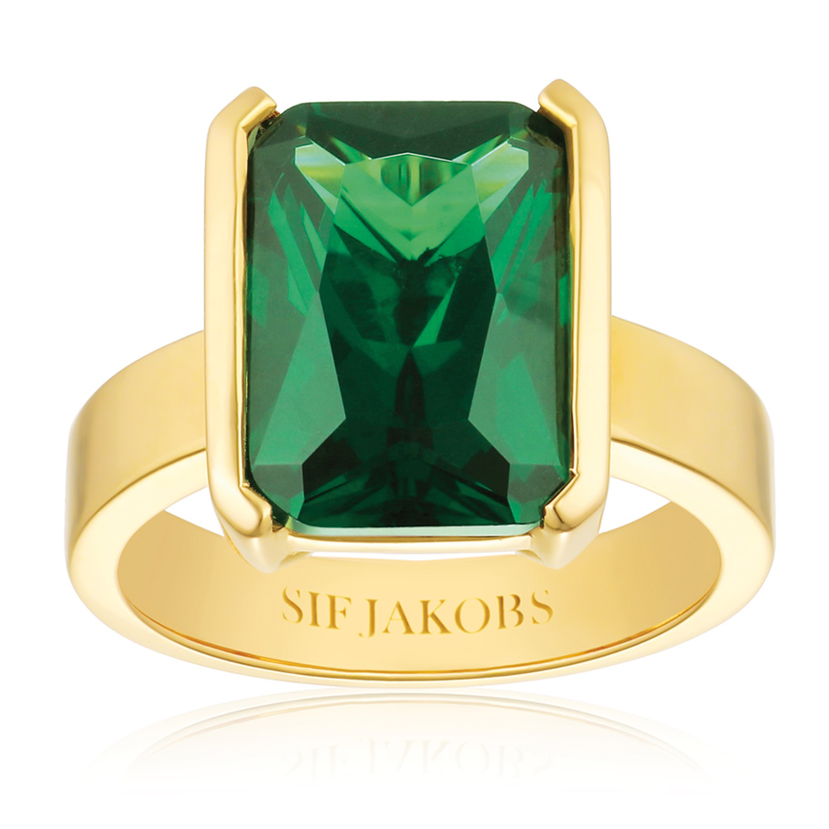 Sif Jakobs Ring SJ-R42268-GCZ-YG<br>Silber 18ct vergoldet, Zirkonia