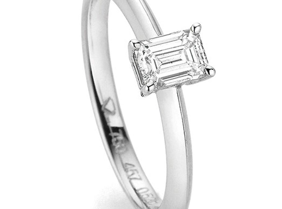 noor Ring 15619-000-W8Weissgold mit Diamant im Baguette-Schliff