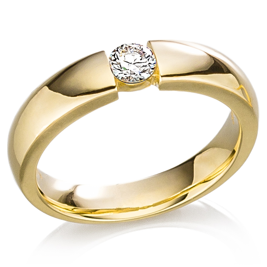 bellaluce Ring EH001504<br>Gelbgold mit 1 Brillant