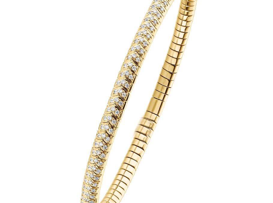 Frank Trautz Armband Stretch 7-09424-71-0068Gelbgold mit Brillanten