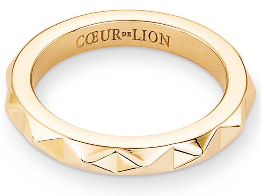 Coeur de Lion Ring 0135_40_1600Edelstahl goldbeschichtet