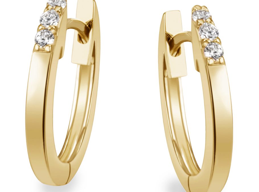 Trautz Ohrringe 8-04210-1-0008 Gelbgold mit Brillanten