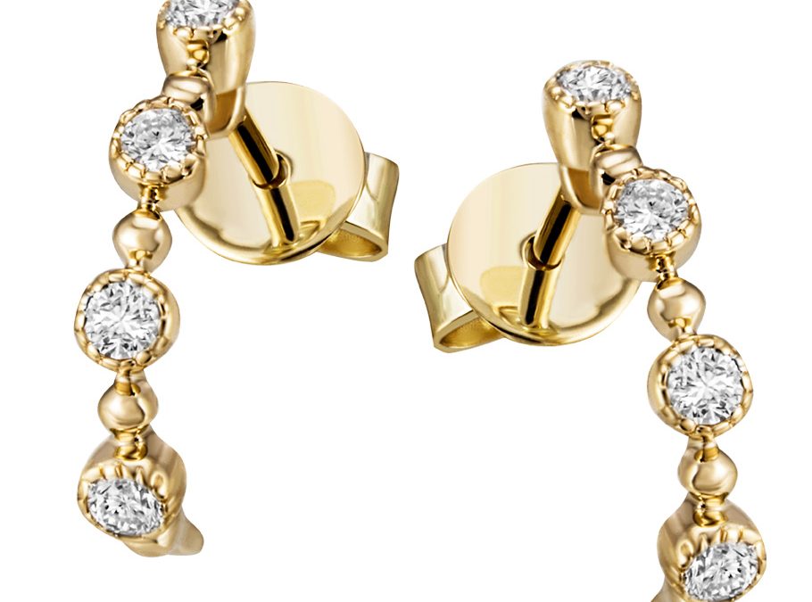 Trautz Ohrringe 8-09786-1-0008 Gelbgold mit Brillanten