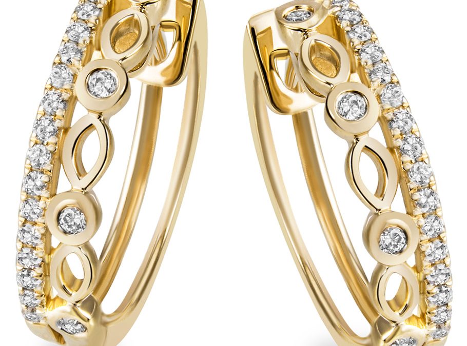 Trautz Ohrringe 8-09791-1-0008 Gelbgold mit Brillanten