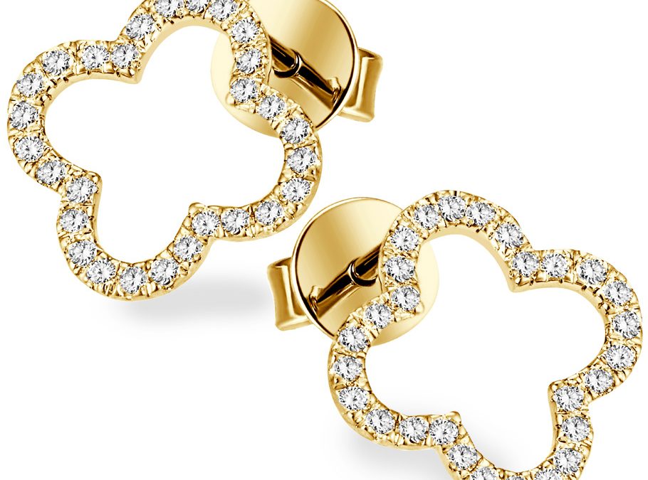 Trautz Ohrringe 8-10700-1-0008 Gelbgold mit Brillanten