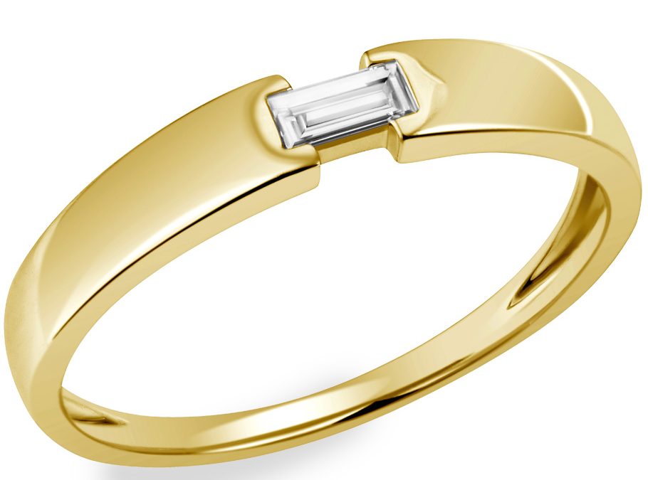 Trautz Ring 1-10401-1Gelbgold mit Diamant