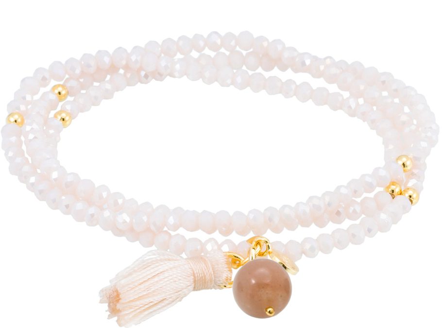 Marina Garcia Zen Armband 90517UA925 Silber vergoldet, Mondstein, Strasssteine