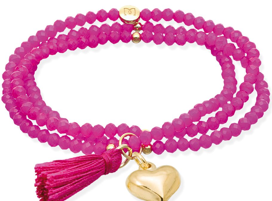 Marina Garcia Zen Armband 90914UZ925 Silber vergoldet, Herz, Strasssteine