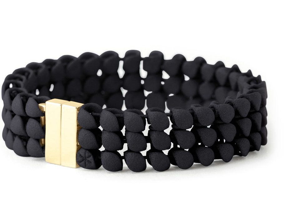 Fabnora Armschmuck essencePolyamid, 925 Sterling Silber vergoldet