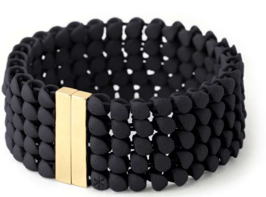 Fabnora Armschmuck essencePolyamid, 925 Sterling Silber vergoldet
