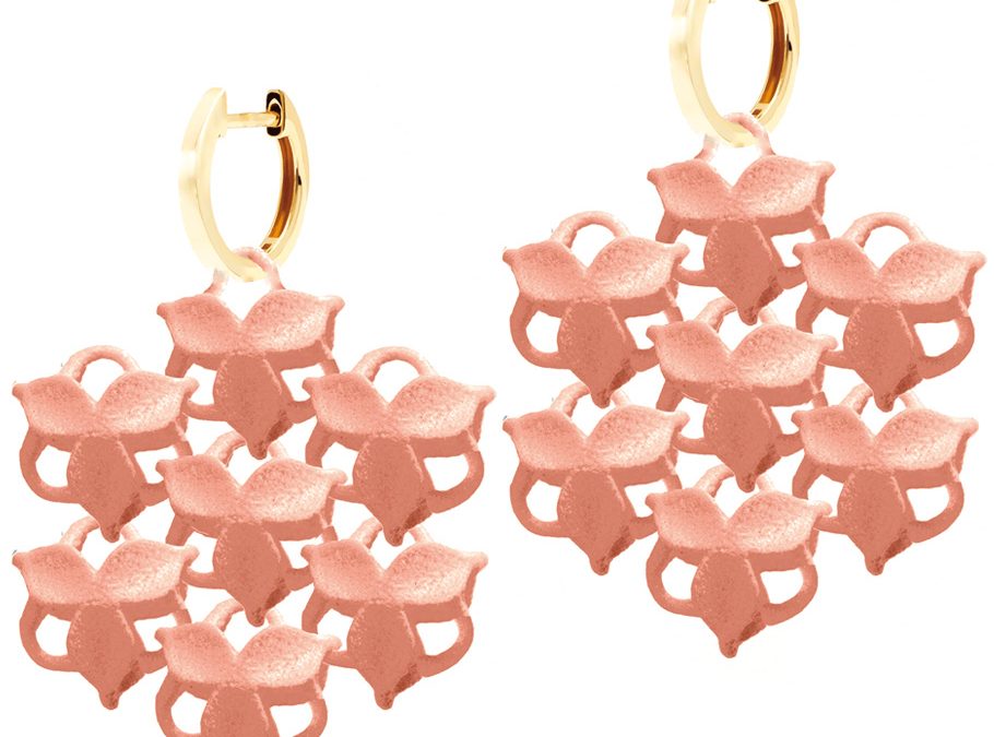 Fabnora Ohrschmuck blossom miniPolyamid mit tauschbarer Creole