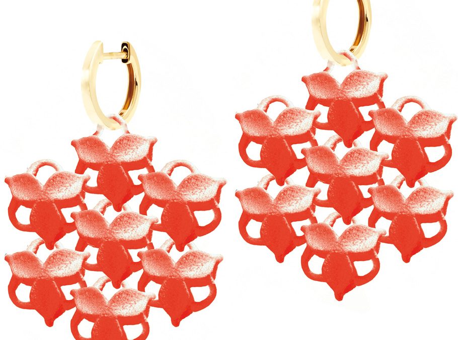 Fabnora Ohrschmuck blossom miniPolyamid mit tauschbarer Creole