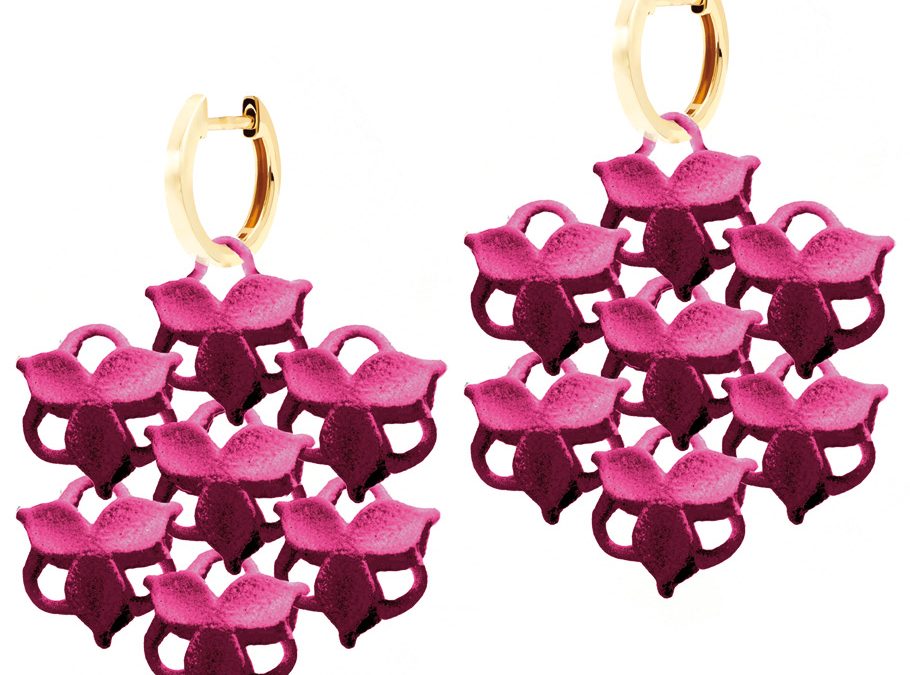 Fabnora Ohrschmuck blossom miniPolyamid mit tauschbarer Creole