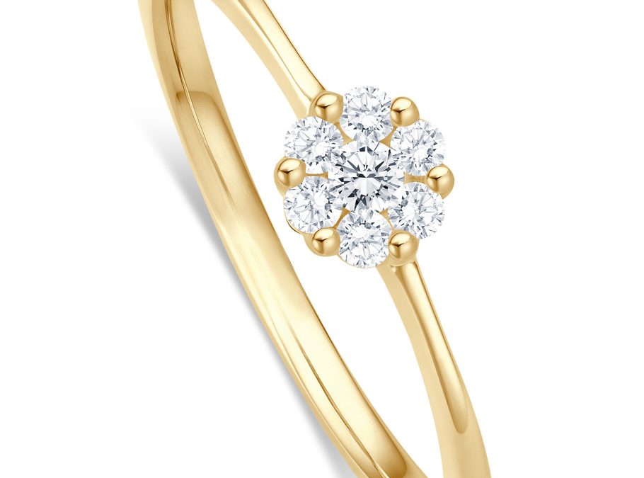 bellaluce Ring EH005556Gelbgold mit Brillanten