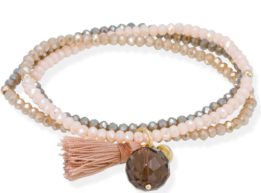 Marina Garcia Zen Armband 90232UG925 Silber vergoldet, Rauchquarz, Strasssteine