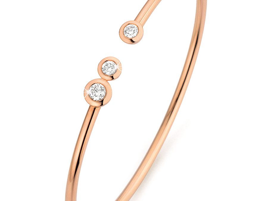 noor Armreif 15869-000-R7Rotgold mit 3 Brillanten