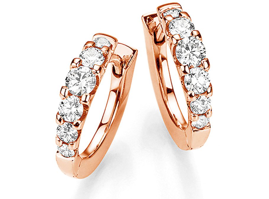 noor Ohrschmuck 15515-750-R5Rotgold mit Brillanten