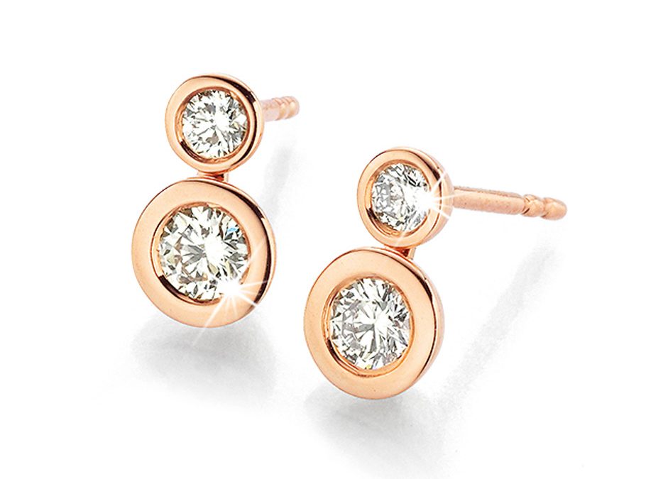 noor Ohrschmuck 15923-000-R7Rotgold mit 4 Brillanten