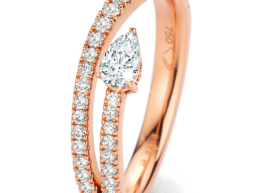 noor Ring 15940-000-R7Rotgold mit Brillanten