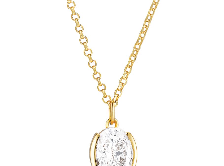 Sif Jakobs Halskette SJ-N2353-CZ-YGSilber 18ct vergoldet, Zirkonia