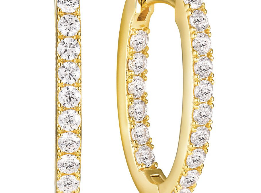 Sif Jakobs Ohrschmuck SJ-E2312-CZ-YGSilber 18ct vergoldet, Zirkonia