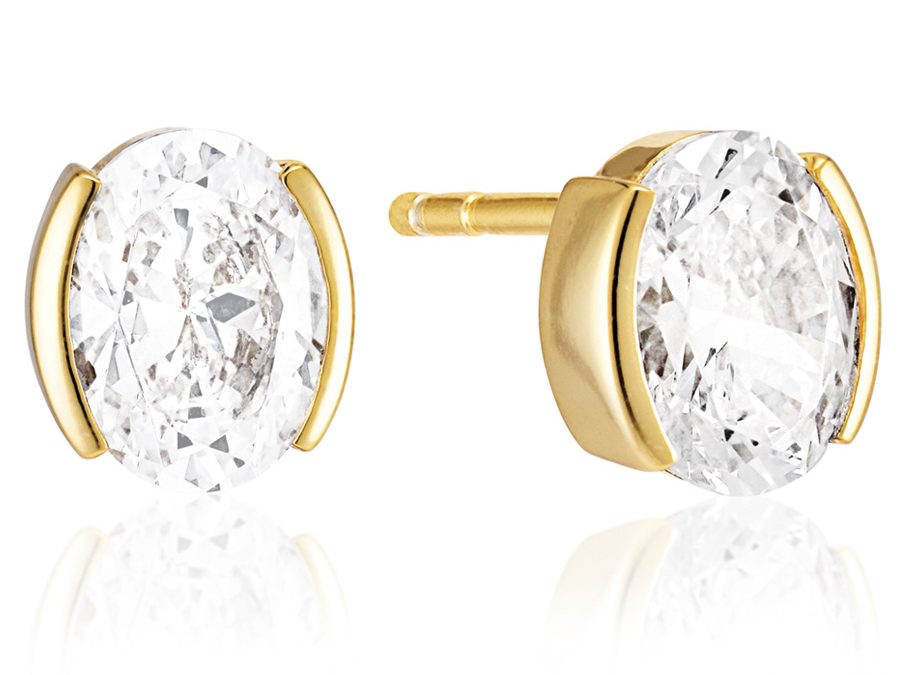 Sif Jakobs Ohrschmuck SJ-E2350-CZ-YGSilber 18ct vergoldet, Zirkonia