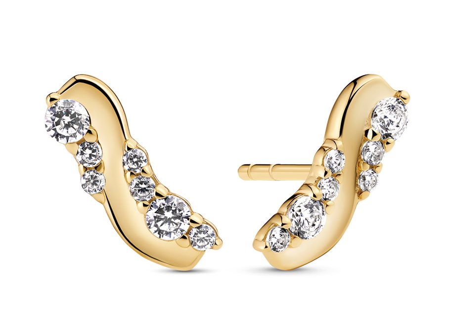 Sif Jakobs Ohrschmuck SJ-E2759-CZ-YGSilber 18ct vergoldet, Zirkonia