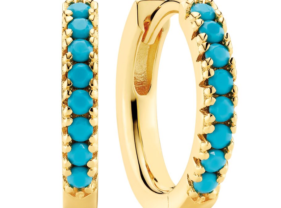 Sif Jakobs Ohrschmuck SJ-E2859-TQ-YGSilber 18ct vergoldet, Zirkonia