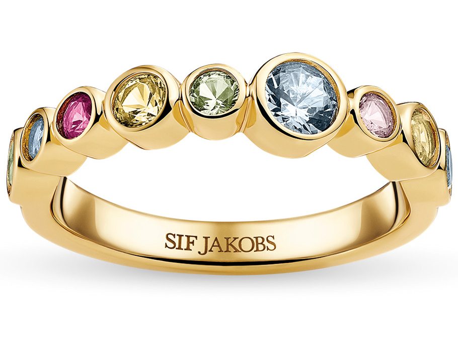Sif Jakobs Ring SJ-R2770-XCZ-YGSilber 18ct vergoldet, Zirkonia